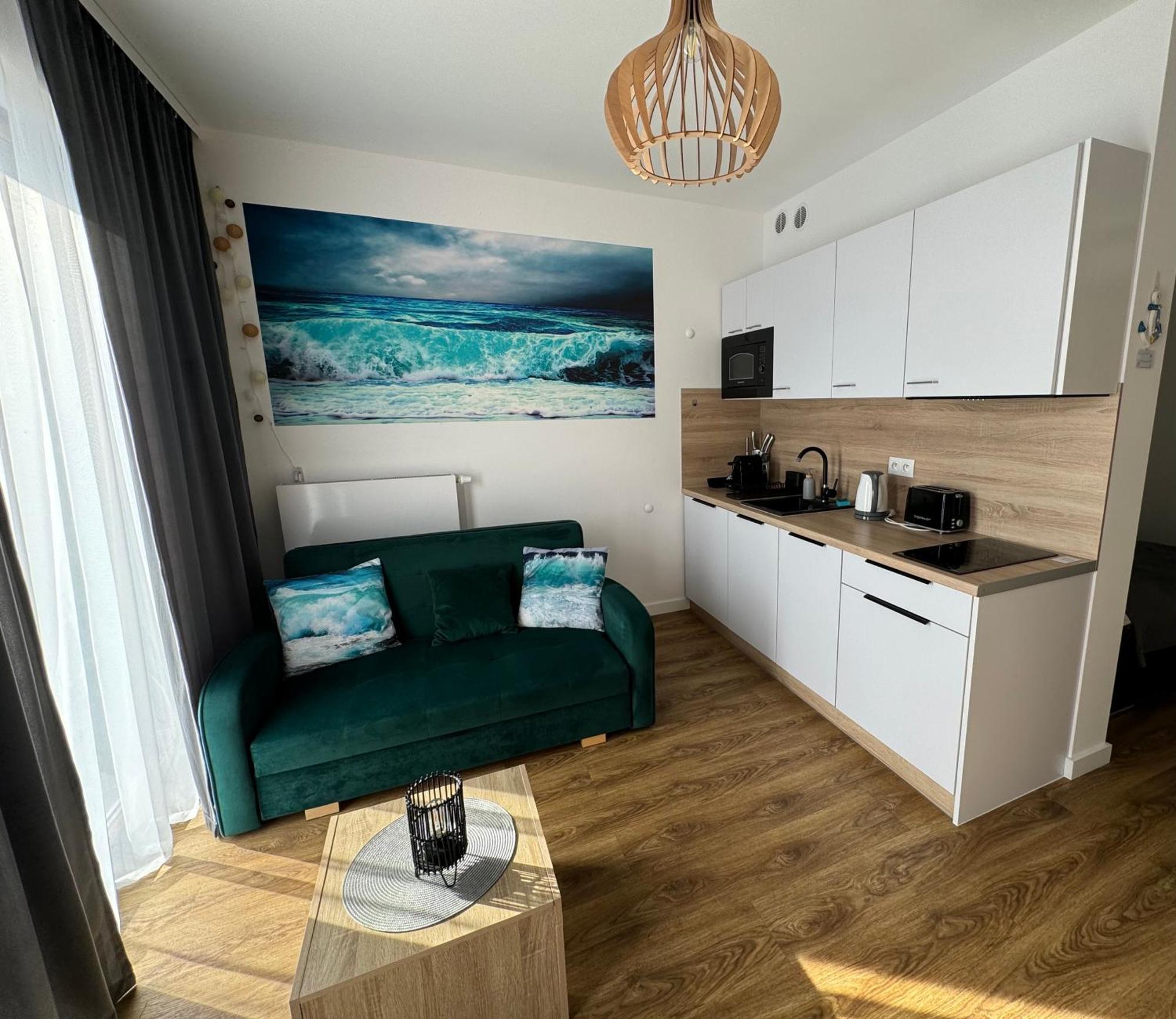 Klimatyzowany Apartament Blue , Sarbinowo Parking Basen Esterno foto